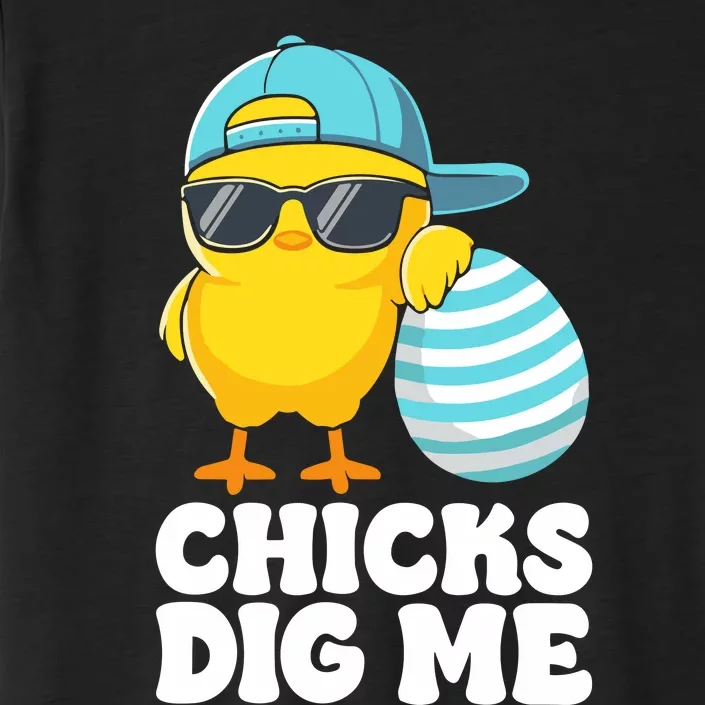 Chicks Dig Me Easter Happy Easter ChromaSoft Performance T-Shirt