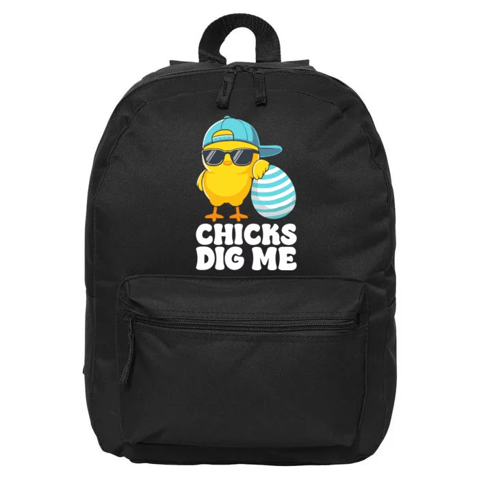 Chicks Dig Me Easter Happy Easter 16 in Basic Backpack