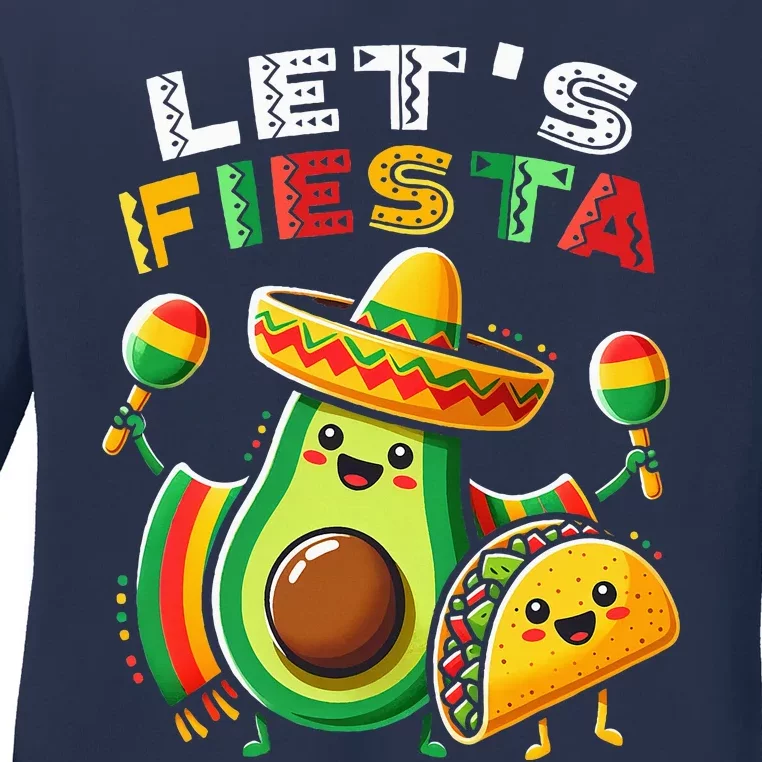 Cinco De Mayo Mexican Fiesta Ladies Long Sleeve Shirt