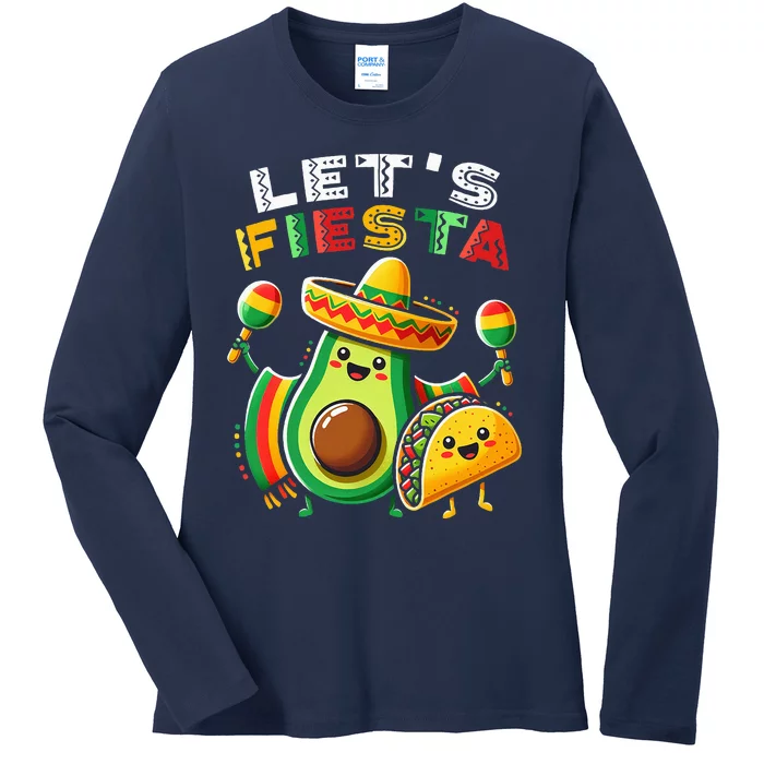 Cinco De Mayo Mexican Fiesta Ladies Long Sleeve Shirt