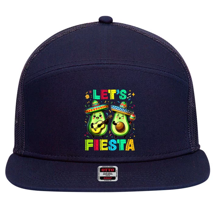 Cinco De Mayo Mexican Fiesta 7 Panel Mesh Trucker Snapback Hat