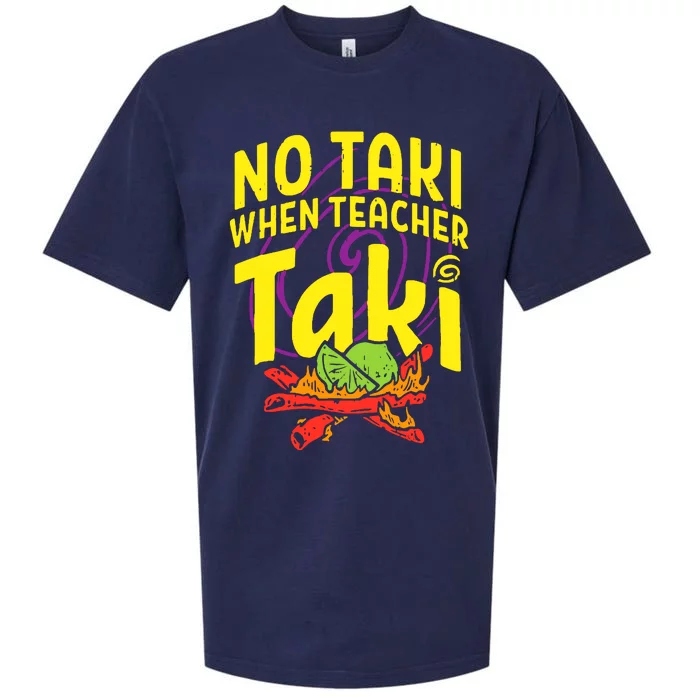 Cinco De Mayo No Taki When Teacher Funny Sueded Cloud Jersey T-Shirt