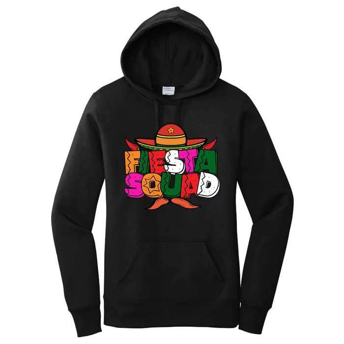 Cinco De Mayo Fiesta Squad Graphic Women's Pullover Hoodie