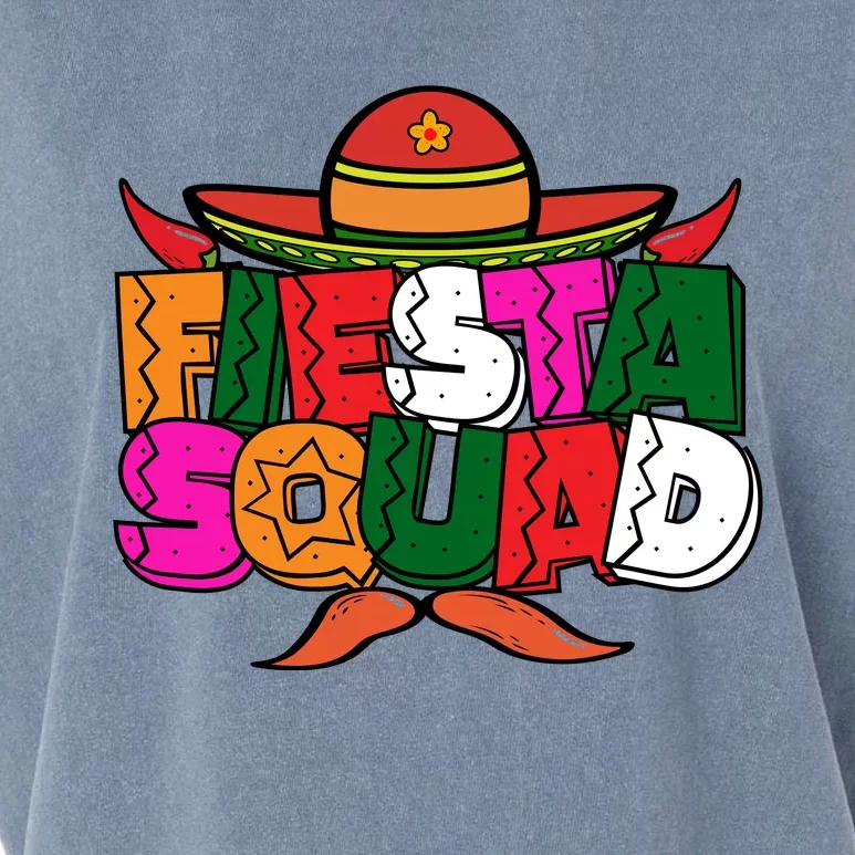 Cinco De Mayo Fiesta Squad Graphic Garment-Dyed Women's Muscle Tee