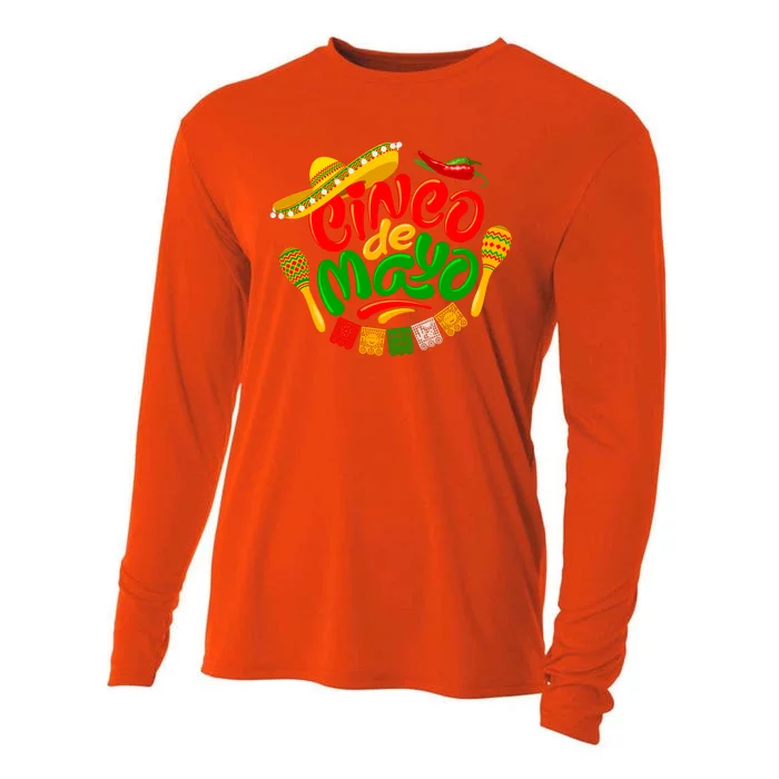 Cinco De Mayo Fiesta Celebration Cooling Performance Long Sleeve Crew