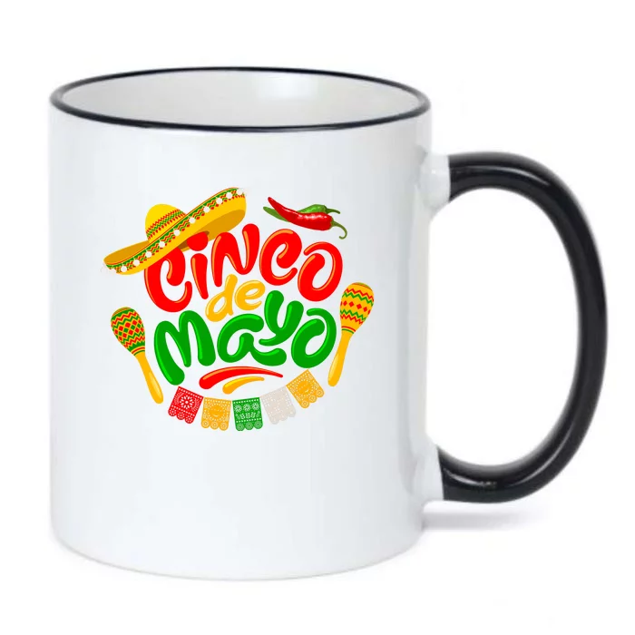 Cinco De Mayo Fiesta Celebration Black Color Changing Mug