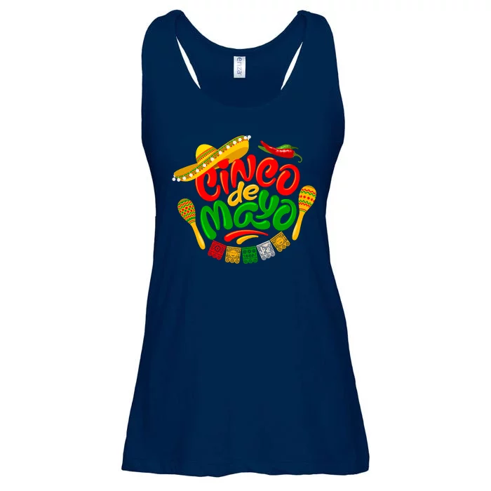 Cinco De Mayo Fiesta Celebration Ladies Essential Flowy Tank