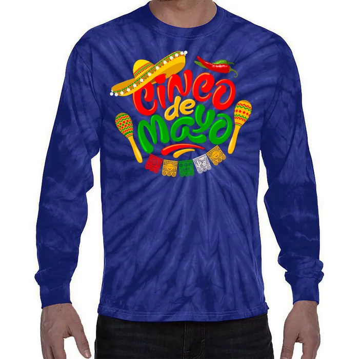 Cinco De Mayo Fiesta Celebration Tie-Dye Long Sleeve Shirt