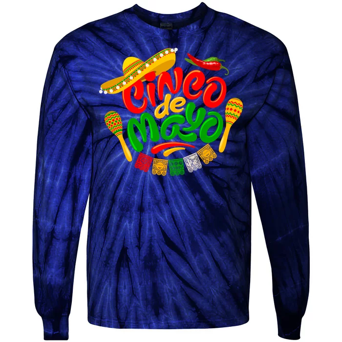 Cinco De Mayo Fiesta Celebration Tie-Dye Long Sleeve Shirt