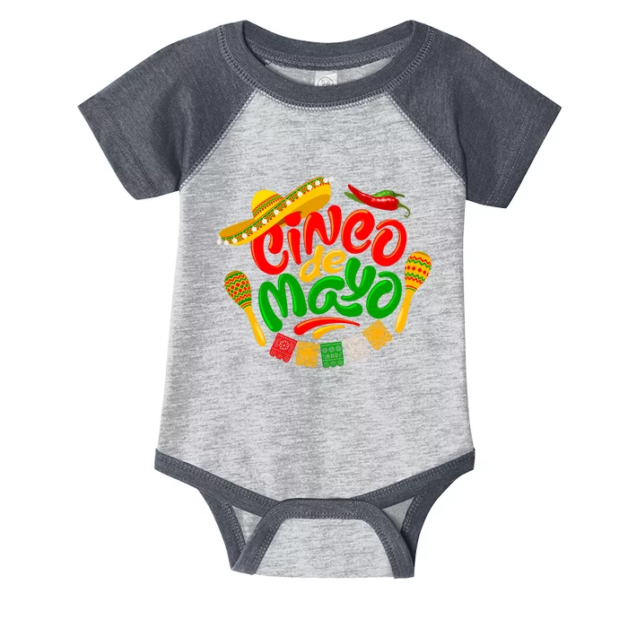 Cinco De Mayo Fiesta Celebration Infant Baby Jersey Bodysuit