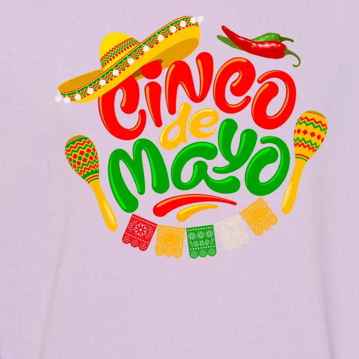 Cinco De Mayo Fiesta Celebration Garment-Dyed Sweatshirt