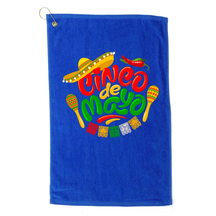 Cinco De Mayo Fiesta Celebration Platinum Collection Golf Towel