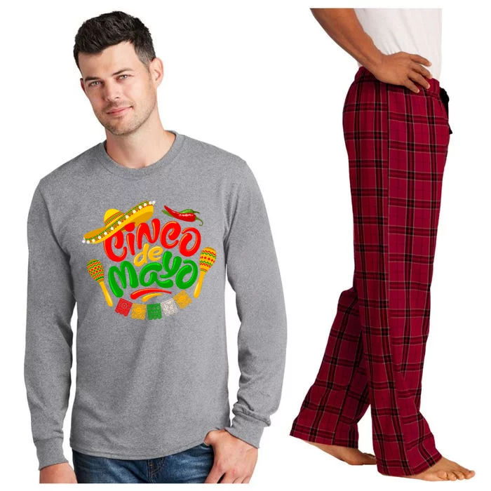 Cinco De Mayo Fiesta Celebration Long Sleeve Pajama Set