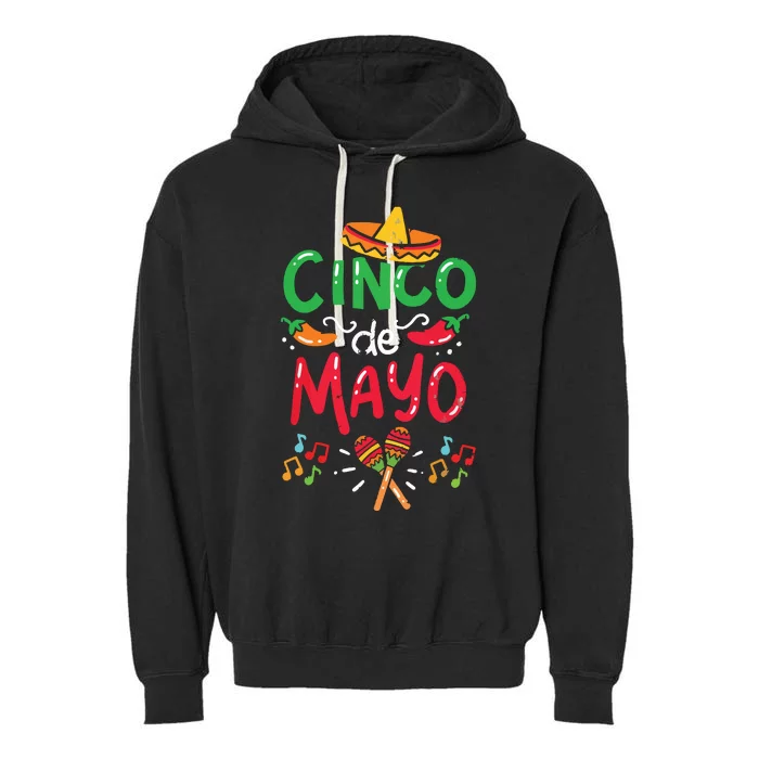 Cinco De Mayo Shirts Mexican Fiesta 5 De Mayo Garment-Dyed Fleece Hoodie