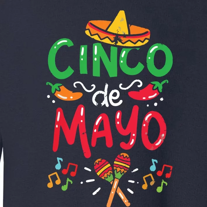 Cinco De Mayo Shirts Mexican Fiesta 5 De Mayo Toddler Sweatshirt