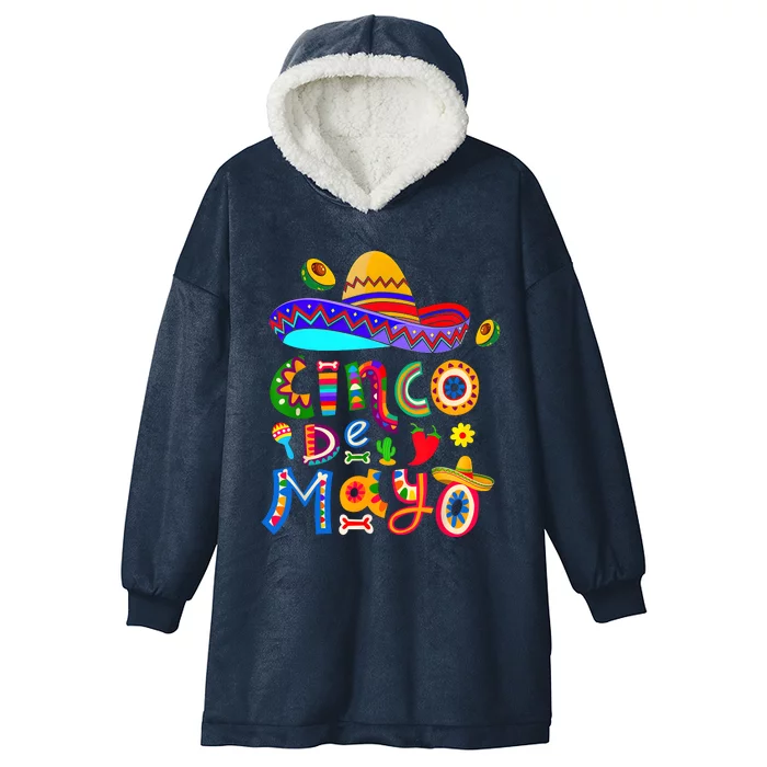 Cinco De Mayo Mexican Fiesta 5 De Mayo Women Men Hooded Wearable Blanket