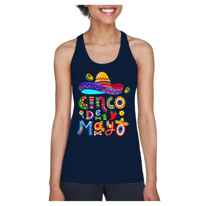 Cinco De Mayo Mexican Fiesta 5 De Mayo Women Men Women's Racerback Tank