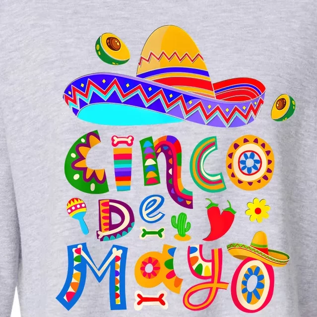 Cinco De Mayo Mexican Fiesta 5 De Mayo Women Men Cropped Pullover Crew