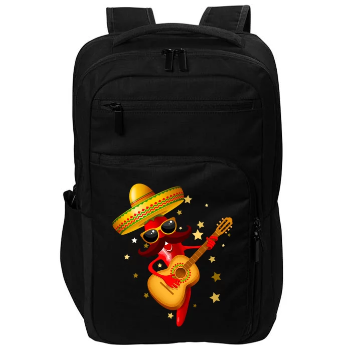 Cinco De Mayo Spicy Chili Pepper Fiesta Impact Tech Backpack