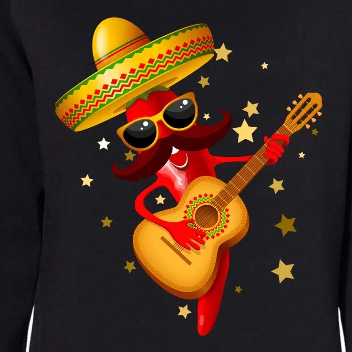 Cinco De Mayo Spicy Chili Pepper Fiesta Womens California Wash Sweatshirt