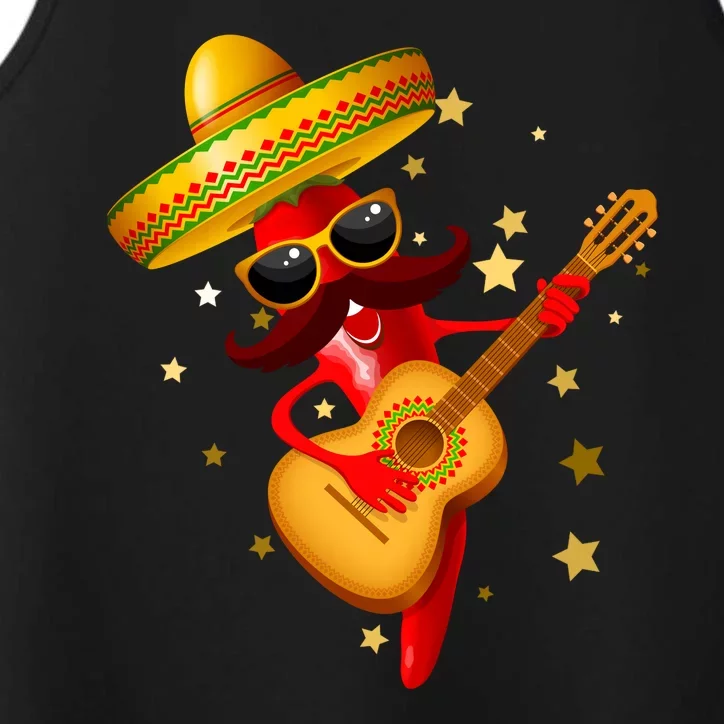 Cinco De Mayo Spicy Chili Pepper Fiesta Performance Tank