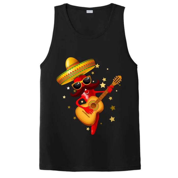 Cinco De Mayo Spicy Chili Pepper Fiesta Performance Tank