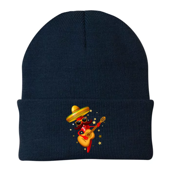 Cinco De Mayo Spicy Chili Pepper Fiesta Knit Cap Winter Beanie