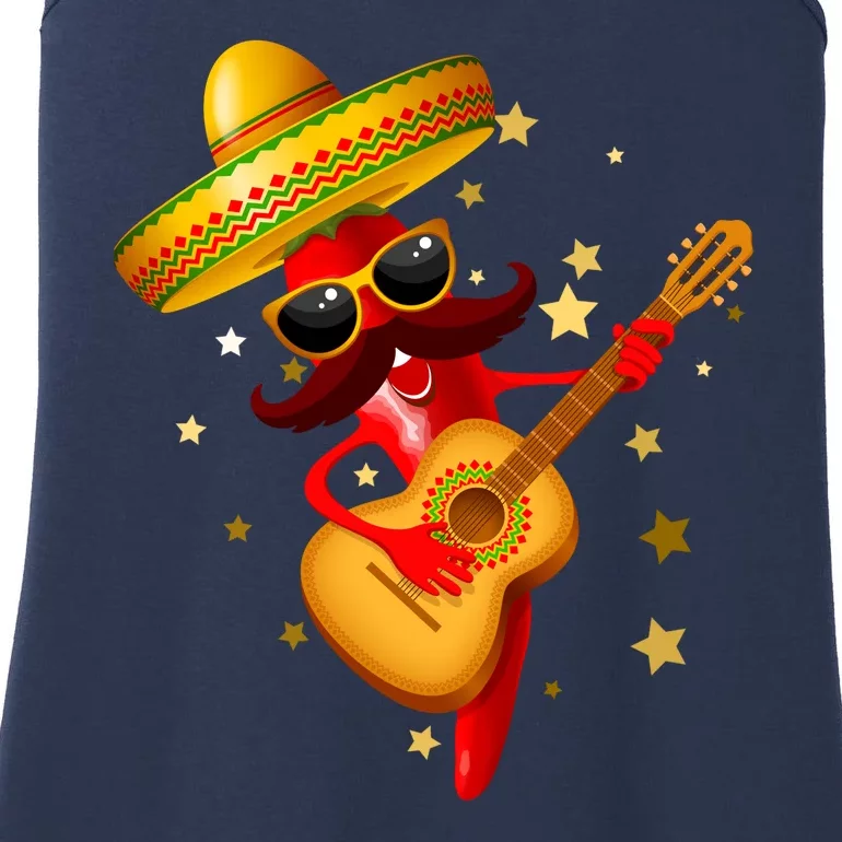 Cinco De Mayo Spicy Chili Pepper Fiesta Ladies Essential Tank