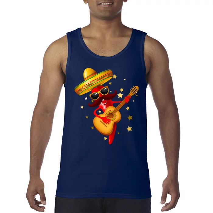 Cinco De Mayo Spicy Chili Pepper Fiesta Tank Top