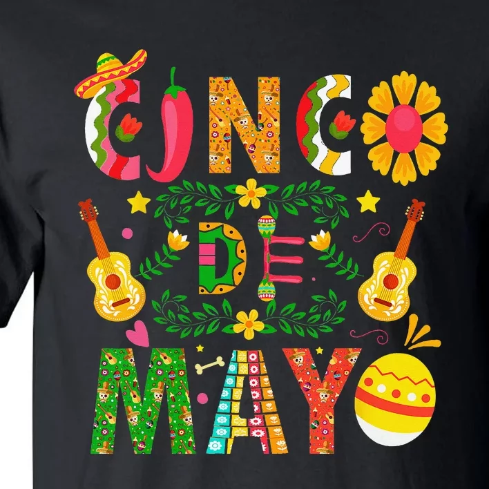 Cinco De Mayo Mexican Fiesta 5 De Mayo Tall T-Shirt