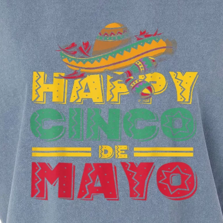 Cinco De Mayo Mexican Fiesta 5 De Mayo Fiesta Squad Mexican Garment-Dyed Women's Muscle Tee