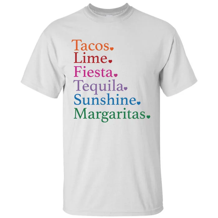 Cinco De Mayo Party Mexican Fiesta Tacos And Tequila Tall T-Shirt