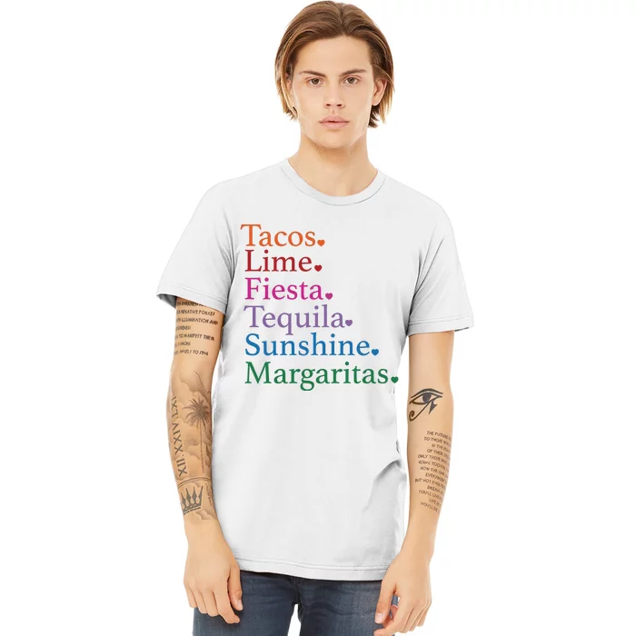 Cinco De Mayo Party Mexican Fiesta Tacos And Tequila Premium T-Shirt