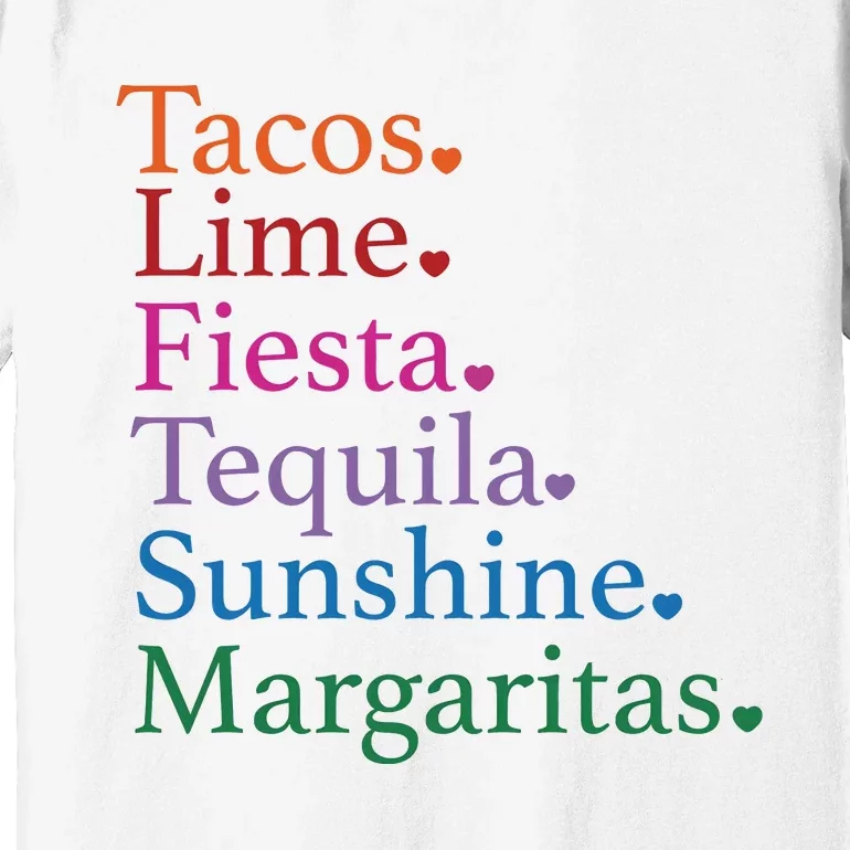 Cinco De Mayo Party Mexican Fiesta Tacos And Tequila Premium T-Shirt