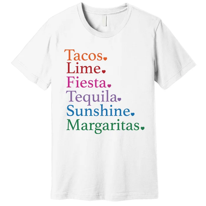 Cinco De Mayo Party Mexican Fiesta Tacos And Tequila Premium T-Shirt