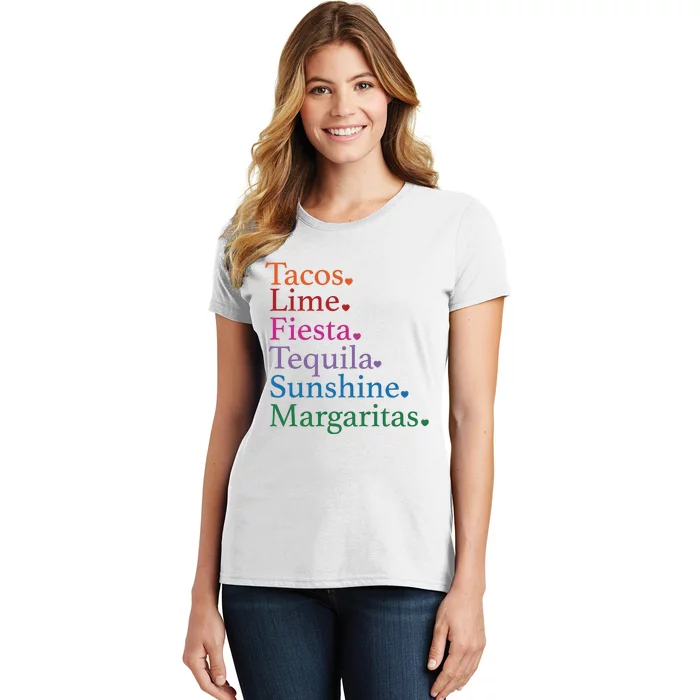 Cinco De Mayo Party Mexican Fiesta Tacos And Tequila Women's T-Shirt