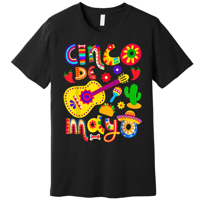 Cinco De Mayo Shirt Mexican Fiesta 5 De Mayo Premium T-Shirt