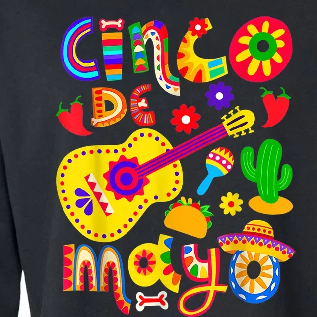 Cinco De Mayo Shirt Mexican Fiesta 5 De Mayo Cropped Pullover Crew