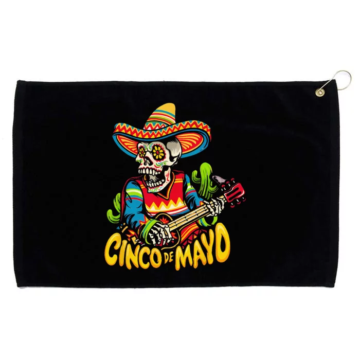 Cinco De Mayo Mexican Lets Fiesta 5 De Mayo Grommeted Golf Towel