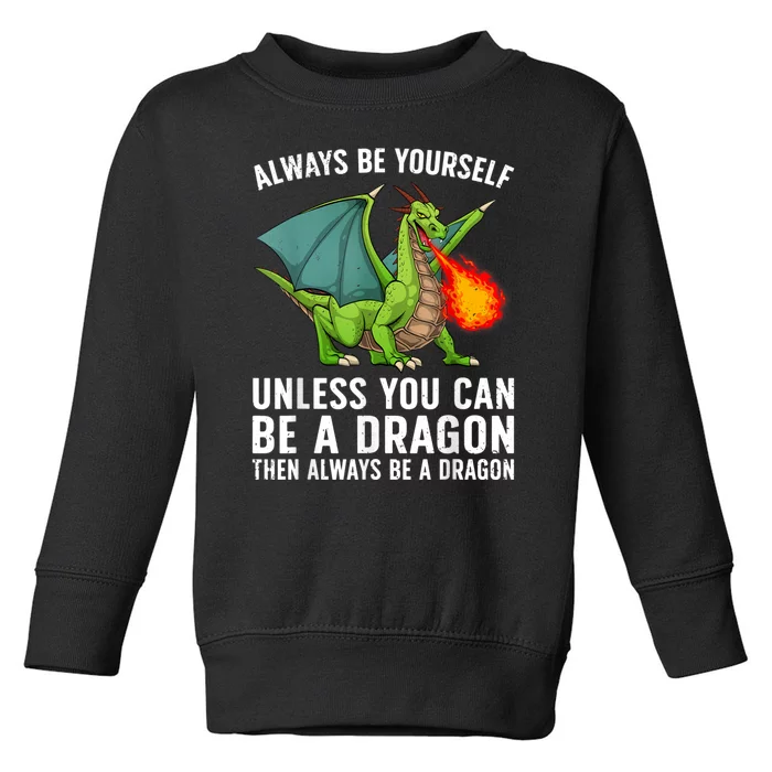 Cool Dragon Mythical Dragon Lovers Toddler Sweatshirt