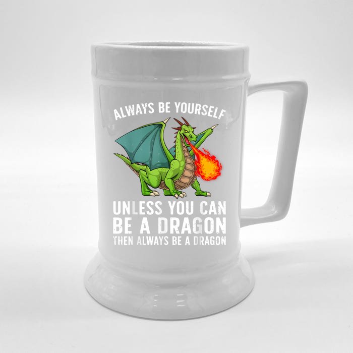 Cool Dragon Mythical Dragon Lovers Front & Back Beer Stein