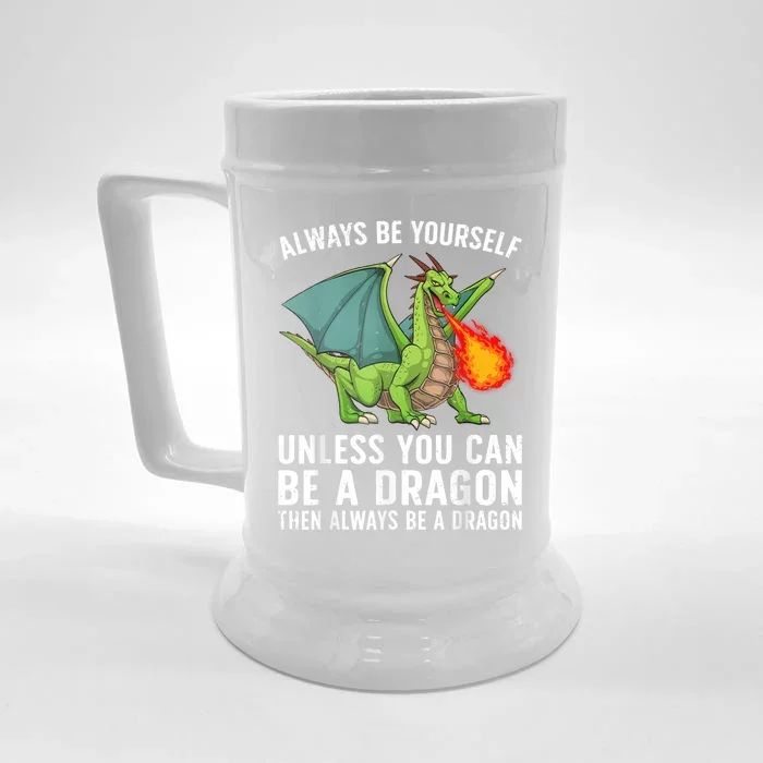 Cool Dragon Mythical Dragon Lovers Front & Back Beer Stein