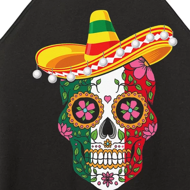 Cinco De Mayo Party Sugar Skull Mexican Fiesta Women’s Perfect Tri Rocker Tank