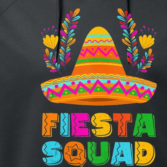 Cinco De Mayo Fiesta Squad Family Matching Performance Fleece Hoodie