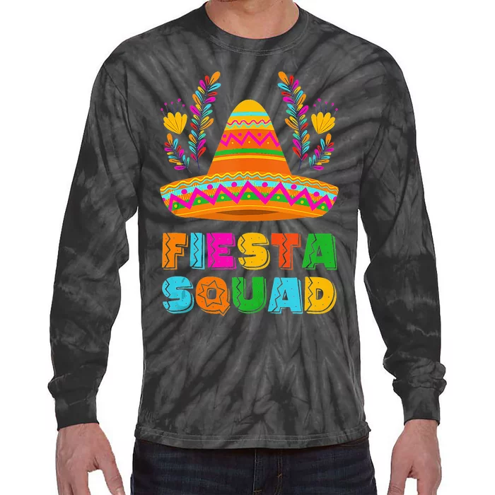 Cinco De Mayo Fiesta Squad Family Matching Tie-Dye Long Sleeve Shirt