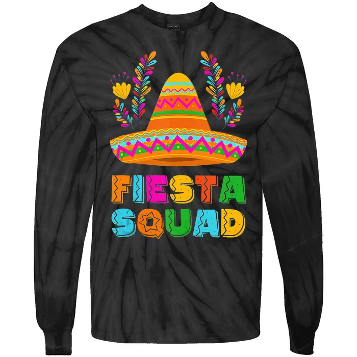 Cinco De Mayo Fiesta Squad Family Matching Tie-Dye Long Sleeve Shirt