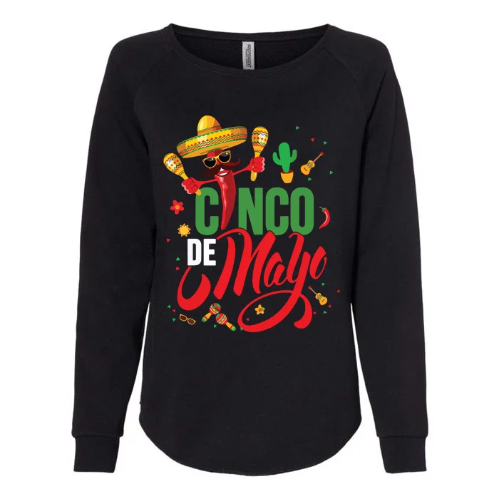 Cinco De Mayo Mexican Fiesta 5 De Mayo Womens California Wash Sweatshirt