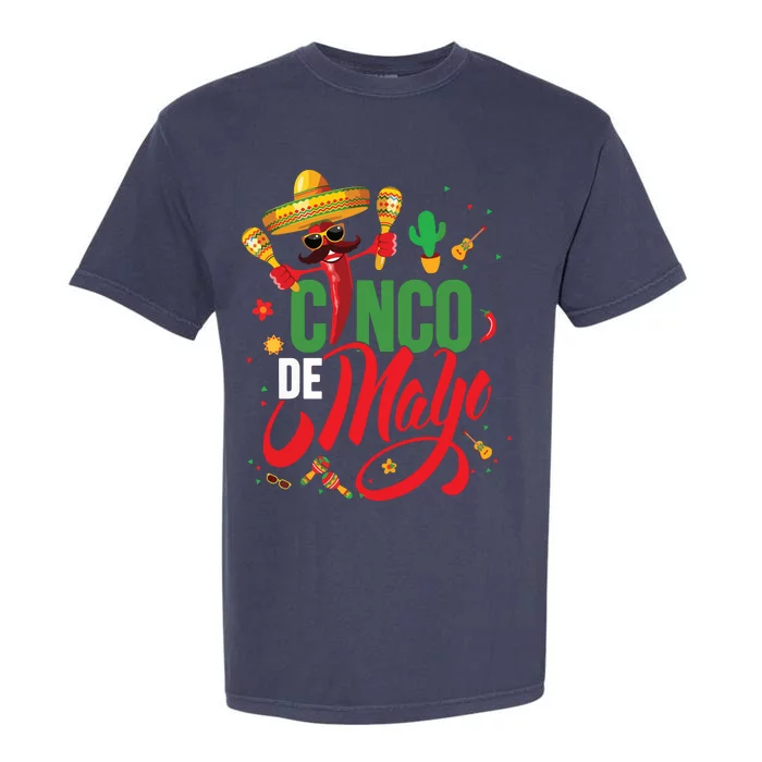 Cinco De Mayo Mexican Fiesta 5 De Mayo Garment-Dyed Heavyweight T-Shirt