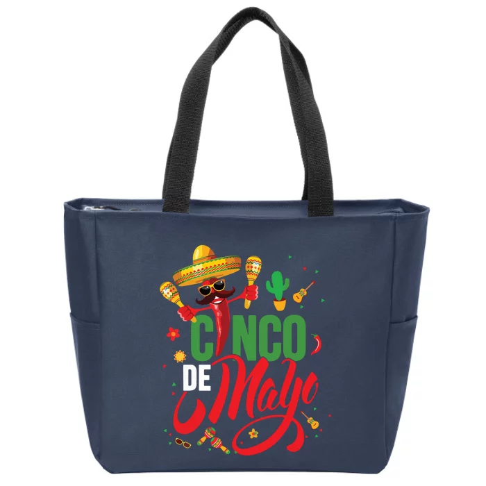 Cinco De Mayo Mexican Fiesta 5 De Mayo Zip Tote Bag