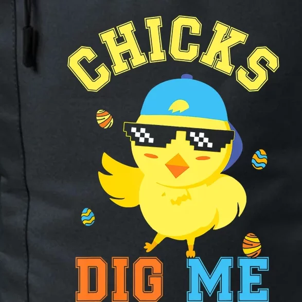 Chicks Dig Me Happy Easter Egg Hunt Funny Daily Commute Backpack